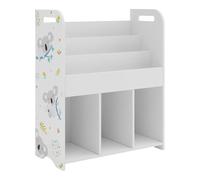 Helloshop26 Étagère Design Intemporel Salon Chambre Meuble de Rangement Enfant 75 x 62 x 29 cm Blanc avec Motif de Koala 03_0011217
