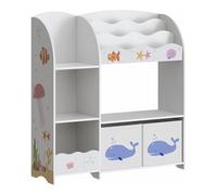 Helloshop26 Étagère Design Intemporel Salon Chambre Meuble de Rangement Enfant à Motif 100 x 93 x 30 cm Multicolore 03_0011206