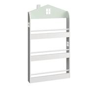 Helloshop26 Étagère Design Intemporel Salon Chambre Meuble de Rangement pour Enfants Blanc 03_0011316