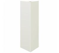Helloshop26 Jardinière bac lit surélevé Plantes Fleurs terrasse Jardin Triangulaire 30 x 26 x 75 cm Acier Blanc 02_0038803
