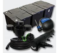 Helloshop26 Kit:Filtration de Bassin 90000l 72 Watts UVC Stérilisateur Pompe Skimmer 4216467