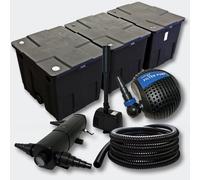 Helloshop26 Kit:Filtration de Bassin 90000l Stérilisateur Pompe Skimmer Fontaine 4216471