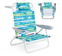 Helloshop26 Lot de 2 chaises Longues Pliables 62 x 54 x 80 cm avec 5 Positions, Confort Optimal et Design Portable en Tissu Oxford Vert 20_0009841