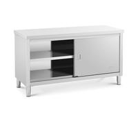 Helloshop26 Meuble Bas INOX Professionnel Cuisine 150 x 60 x 85 cm capacité de 600 kg 14_0002479