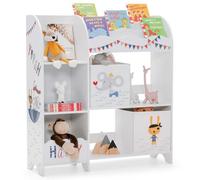 Helloshop26 Meuble de Rangement pour Jouets et Livres avec 2 tiroirs en Tissu thème Animal pour Chambre d' Enfant 20_0003303