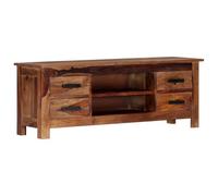 Helloshop26 Meuble télé Buffet TV télévision Design Pratique 110 cm Bois de sesham Solide 2502278