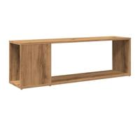 Meuble TV multimédia étagère télévision buffet téléviseur salle à manger salon chambre chêne artisanal 100 x 24 x 32 cm bois d'ingénierie brun 02_0027248