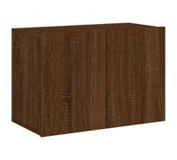 Helloshop26 Meuble TV multimédia étagère télévision Buffet téléviseur Salle à Manger Salon Chambre Mural chêne 60 x 30 x 41 cm Brun 02_0028111