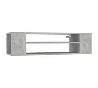 Helloshop26 Meuble TV multimédia étagère télévision Buffet téléviseur Salle à Manger Salon Chambre Suspendu 100 x 30 x 26,5 cm Bois d’ingénierie Gris 02_0028483