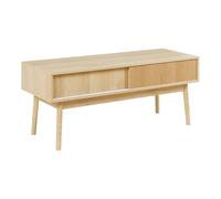 Helloshop26 Meuble TV Support télévision Salon étagère 115 x 40 x 48 cm MDF Effet chêne 03_0010078