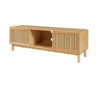 Helloshop26 Meuble TV Support télévision Salon étagère 150 x 42 x 50 cm Bambou Naturel 03_0010109