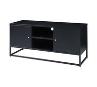 Helloshop26 Meuble TV Support télévision Salon étagère Acier 120 x 40 x 55 cm Noir 03_0010058