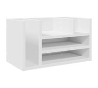 Helloshop26 Organisateur Armoire de Bureau 44,5 x 24 x 25 cm Bois d'ingénierie Blanc 02_0043566