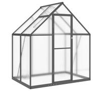 Helloshop26 Serre Tente abri Plante Fleur légumes avec Cadre de Base 169 x 114 x 195 cm Aluminium Anthracite 02_0044484