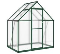 Helloshop26 Serre Tente abri Plante Fleur légumes avec Cadre de Base 169 x 114 x 195 cm Aluminium Vert 02_0044485