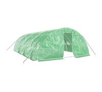 Helloshop26 Serre Tente abri Plante Fleur légumes avec Cadre en Acier 40 m² 8 x 5 x 2,3 m Vert 02_0044590