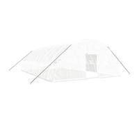 Helloshop26 Serre Tente abri Plante Fleur légumes avec Cadre en Acier 60 m² 10 x 6 x 2,85 m Blanc 02_0044611