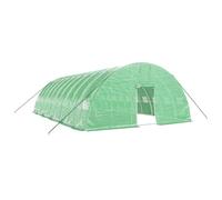 Helloshop26 Serre Tente abri Plante Fleur légumes avec Cadre en Acier 60 m² 10 x 6 x 2,85 m Vert 02_0044612