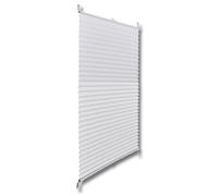 Store plissé en blanc 70 x 125 cm