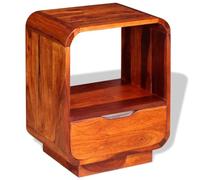 Table de nuit chevet commode armoire meuble chambre avec tiroir bois de sesham 40 x 30 x 50 cm 1402014
