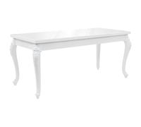 Helloshop26 Table de Salon Salle à Manger Design 179x89x81 cm Blanc Brillant 0902163