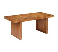 Table de salon salle à manger design 180x90x75 cm bois d'acacia solide Noir