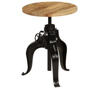 Helloshop26 Table Haute Mange Debout Bar bistrot Bois de manguier Massif 60 cm 0902069