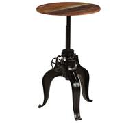 Helloshop26 Table Haute Mange Debout Bar bistrot Bois de récupération Massif 60 cm 0902072
