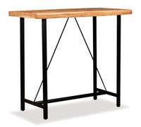 Helloshop26 Table Haute Mange Debout Bar bistrot Bois Massif de sesham 120 cm 0902088