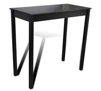 Table haute mange debout bar bistrot noir MDF 115 cm
