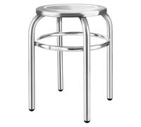 Helloshop26 Tabouret INOX 29 cm de diamètre en Acier Inoxydable 14_0003762