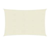 Helloshop26 Voile Toile d'ombrage Parasol 160 g/m² crème 2 x 3,5 m PEHD 02_0009072