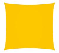 Helloshop26 Voile Toile d'ombrage Parasol Tissu Oxford carré 4 x 4 m Jaune 02_0009507