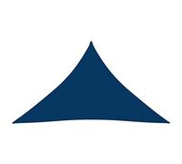 Helloshop26 Voile Toile d'ombrage Parasol Tissu Oxford Triangulaire 4 x 4 x 5,8 m Bleu 02_0009876