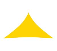 Helloshop26 Voile Toile d'ombrage Parasol Tissu Oxford Triangulaire 4 x 4 x 5,8 m Jaune 02_0009878