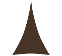 Helloshop26 Voile Toile d'ombrage Parasol Tissu Oxford Triangulaire 5 x 7 x 7 m Marron 02_0009939