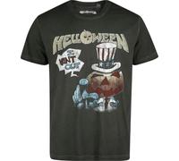 Helloween I Want Out Homme T-Shirt Manches Courtes Anthracite XL 100% Coton Regular/Coupe Standard