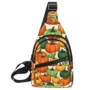 Helloween Pumkins_117 Sac à bandoulière, sac à dos à bandoulière pour voyage, randonnée, sac de jour pour sacs à main, sac à bandoulière pour femmes et hommes, Multicolore 05, 11.8x7x1.5in/30x18x4cm