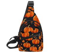 Helloween Pumkins 2_154 Sac à dos à bandoulière convertible, petit sac à langer pour randonnée, Multicolore 18., 11.8x7x1.5in/30x18x4cm