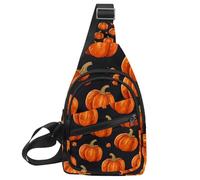Helloween Pumkins 2_189 Petit sac à bandoulière pour voyage, sport, randonnée, Multicolore 18., 11.8x7x1.5in/30x18x4cm