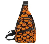 Helloween Pumkins 3_49 Petit sac à dos à bandoulière pour homme et femme, Multicolore 02, 11.8x7x1.5in/30x18x4cm