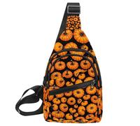 Helloween Pumkins 3_49 Petit sac à dos à bandoulière pour homme et femme, Multicolore 09, 11.8x7x1.5in/30x18x4cm