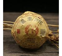 HELLOYOUNG 100g de thé Pu'er mûr Phoenix biologique chinois La soupe au thé est d'un rouge vif et profond avec un arôme riche et vieilli un goût moelleux et onctueux Thé pu-erh Pu'er Tea (1pc) (5 pcs)