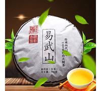 HELLOYOUNG 100g Gâteau de thé Pu-erh cru du Yunnan chinois Techniques traditionnelles fabriqué à partir de feuilles d'arbres anciens avec du corps
