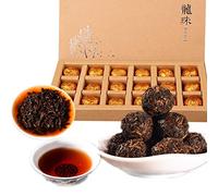 HELLOYOUNG 150g de thé Pu'er chinois original mûr et artisanal Perle du Dragon Un thé au charme persistant facile à infuser Thé pu-erh Pu'er Tea