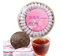 HELLOYOUNG 200g de thé Pu'er chinois naturel à la rose mûre Sans additif aliment vert avec une couleur de soupe claire et un arôme rafraîchissant Thé pu-erh Pu'er Tea