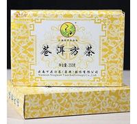 HELLOYOUNG 250g Brique de thé Pu'er bio du Yunnan Chine La soupe au thé est claire et vive et son arôme est riche et envoûtant Thé pu-erh（1pc) (2 pcs)
