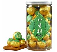 HELLOYOUNG 250g Thé Pu'er aux agrumes séchés au soleil biologique naturel chinois Perle de dragon Aliment vert sans additif avec un charme persistant unique Thé pu-erh Pu'er Tea