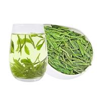 HELLOYOUNG 500g Thé vert chinois Longjing biologique du début du printemps aliment vert artisanal traditionnel rafraîchissant et croquant savourez l'arôme classique du thé