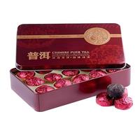 HELLOYOUNG 75g Thé Pu'er bio original chinois aromatisé à la rose Aliment vert fabriqué selon des techniques traditionnelles avec des arômes riches Thé pu-erh Pu'er Tea